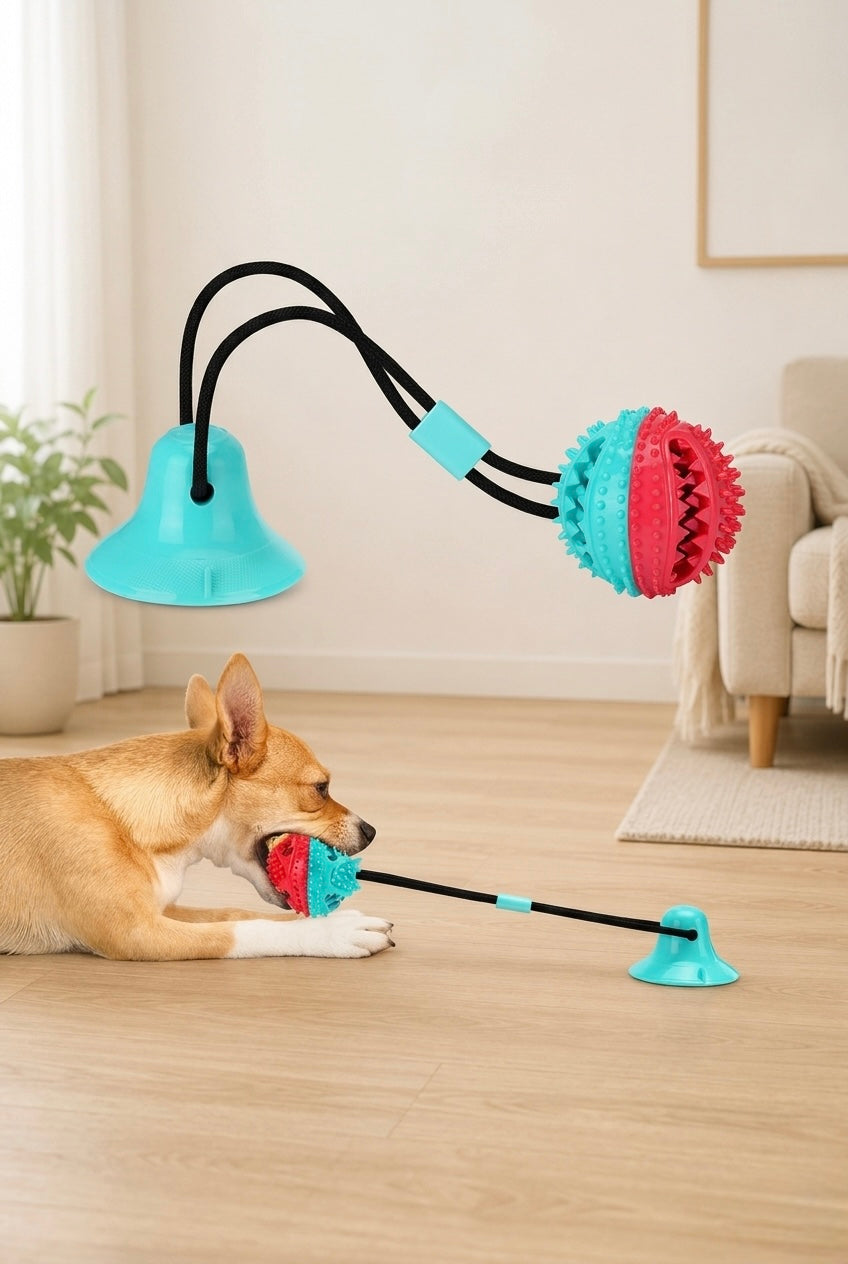 🐾🪢 Juguete Interactivo de Mordida con Cuerda