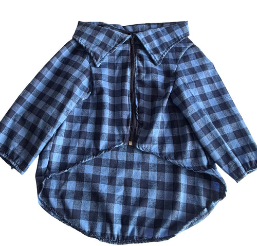 Camisa leñadora para perro