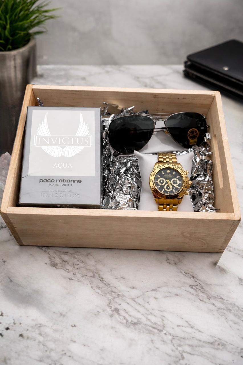 🔥 Combo Rolex Daytona + Invictus Aqua + Rayban Aviator