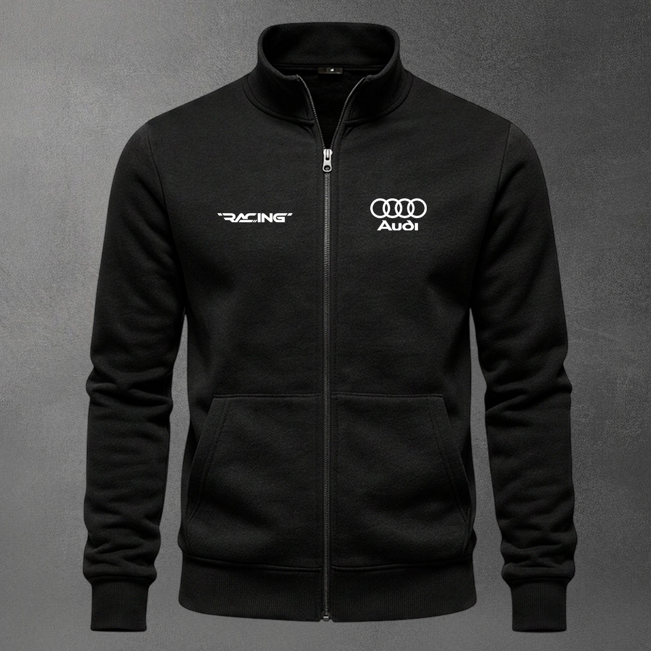 🚘🔥 Buzo Cuello Alto Audi Bordado