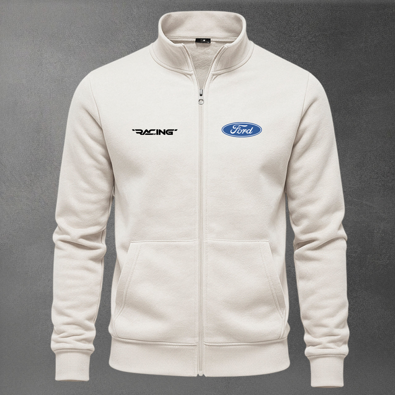 🚘🔥 Buzo Cuello Alto Ford Bordado
