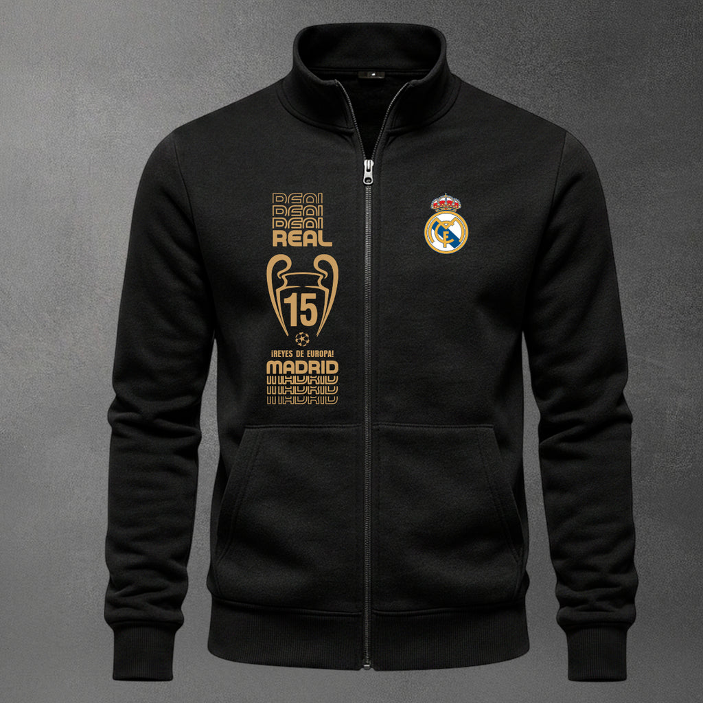 ⚽🔥 Buzo Cuello Alto Real Madrid Bordado