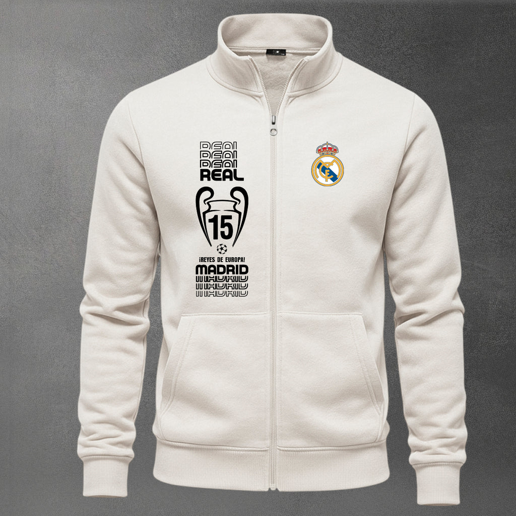 ⚽🔥 Buzo Cuello Alto Real Madrid Bordado