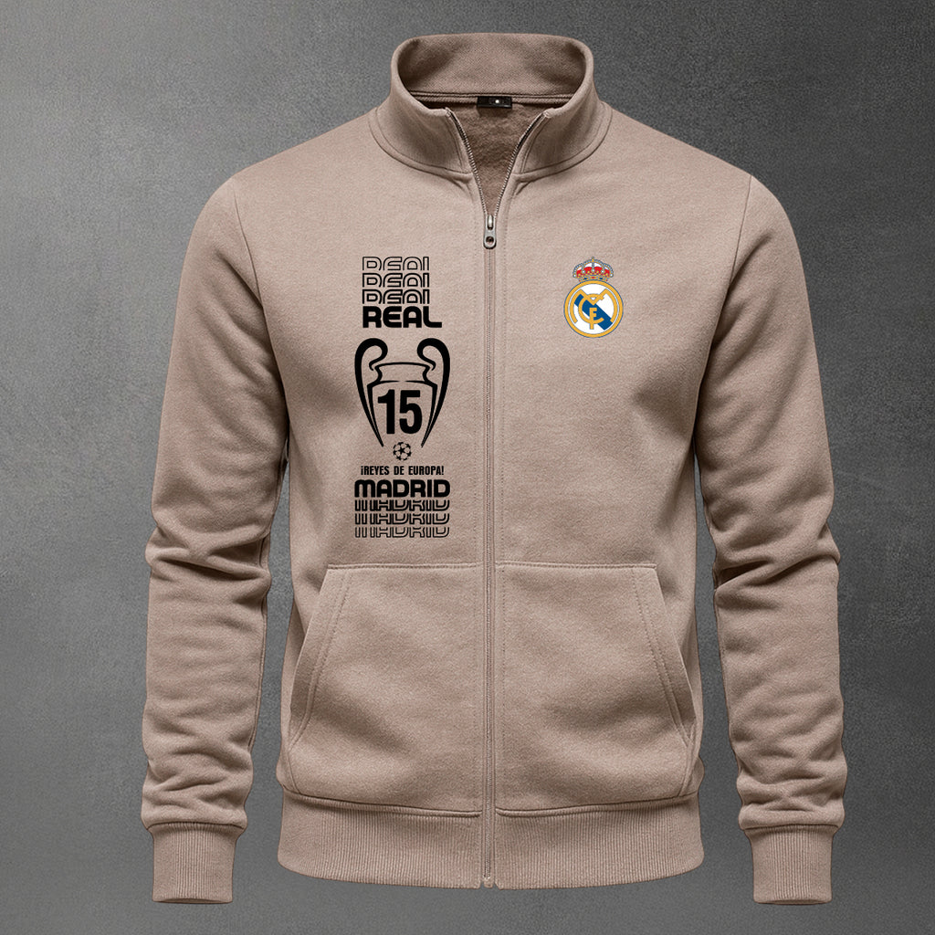 ⚽🔥 Buzo Cuello Alto Real Madrid Bordado