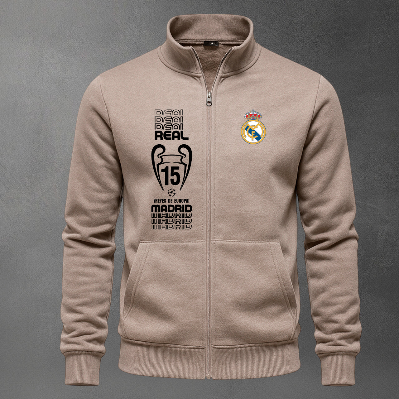 ⚽🔥 Buzo Cuello Alto Real Madrid Bordado