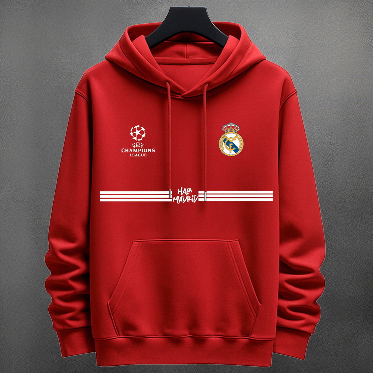 ⚽🤍 Buzo Real Madrid Logos Bordados