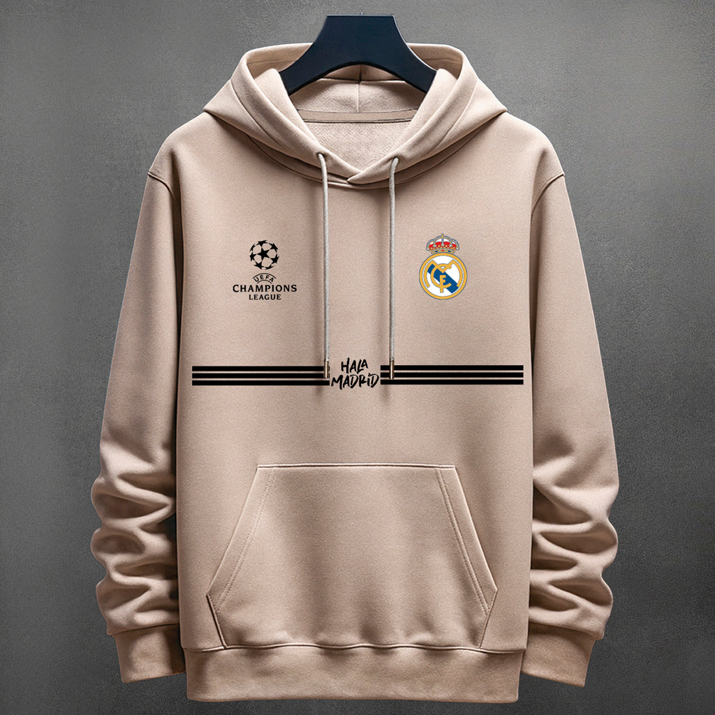⚽🤍 Buzo Real Madrid Logos Bordados