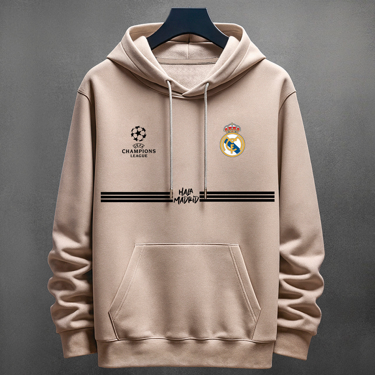 ⚽🤍 Buzo Real Madrid Logos Bordados