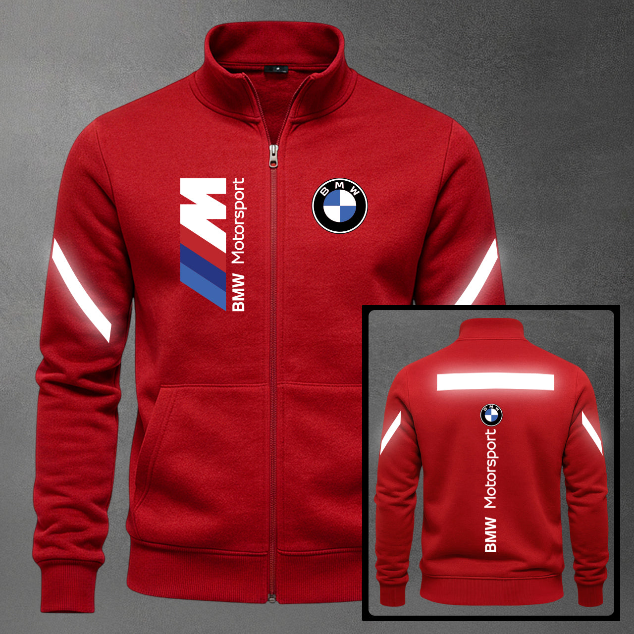 🏍️✨ Buzo BMW Reflectivo Cuello Alto