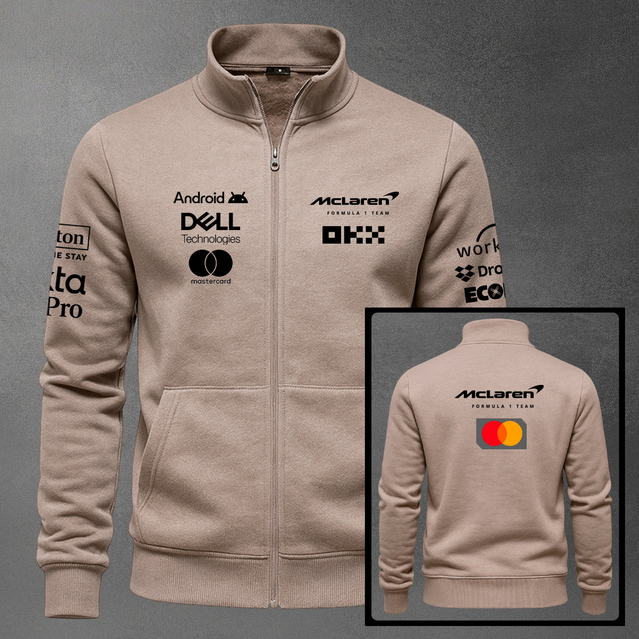 🏎️🔥 Buzo Cuello Alto F1 McLaren Estampado