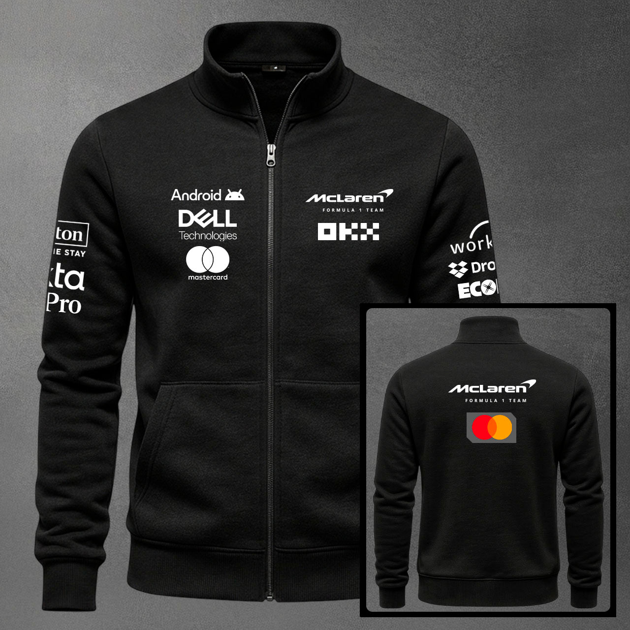 🏎️🔥 Buzo Cuello Alto F1 McLaren Estampado