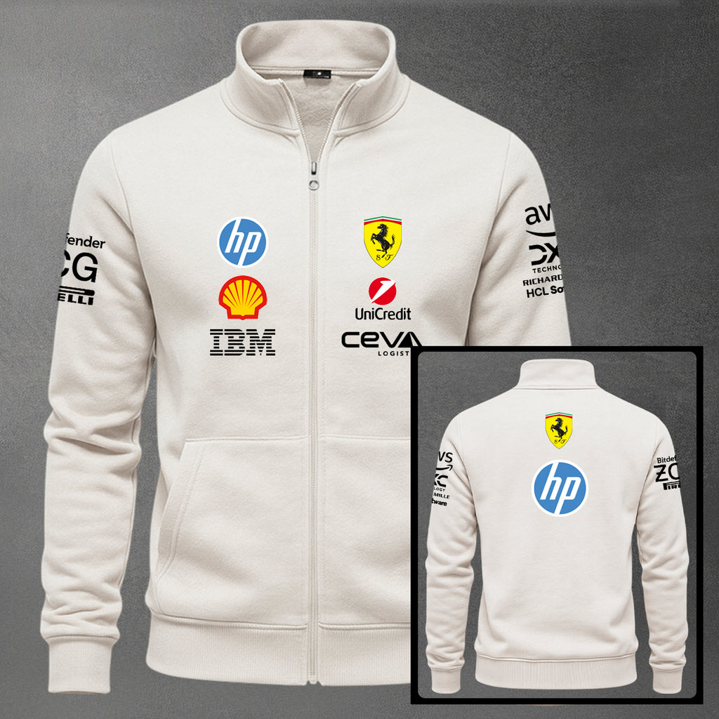🏎️🔴 Buzo Cuello Alto F1 Ferrari Estampado