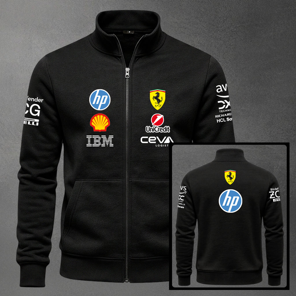 🏎️🔴 Buzo Cuello Alto F1 Ferrari Estampado