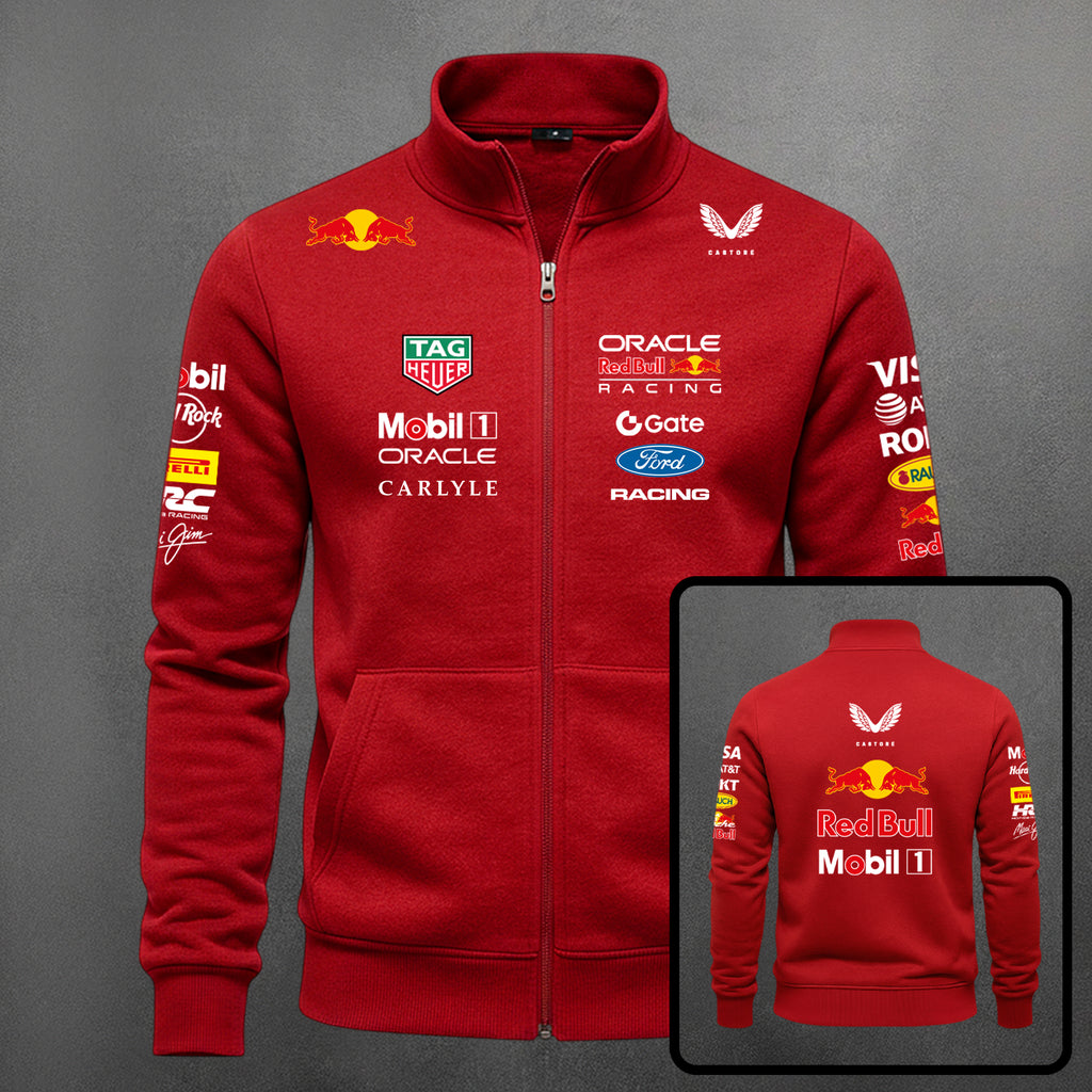 🏎️🔵🔥 Buzo Cuello Alto F1 Red Bull Estampado
