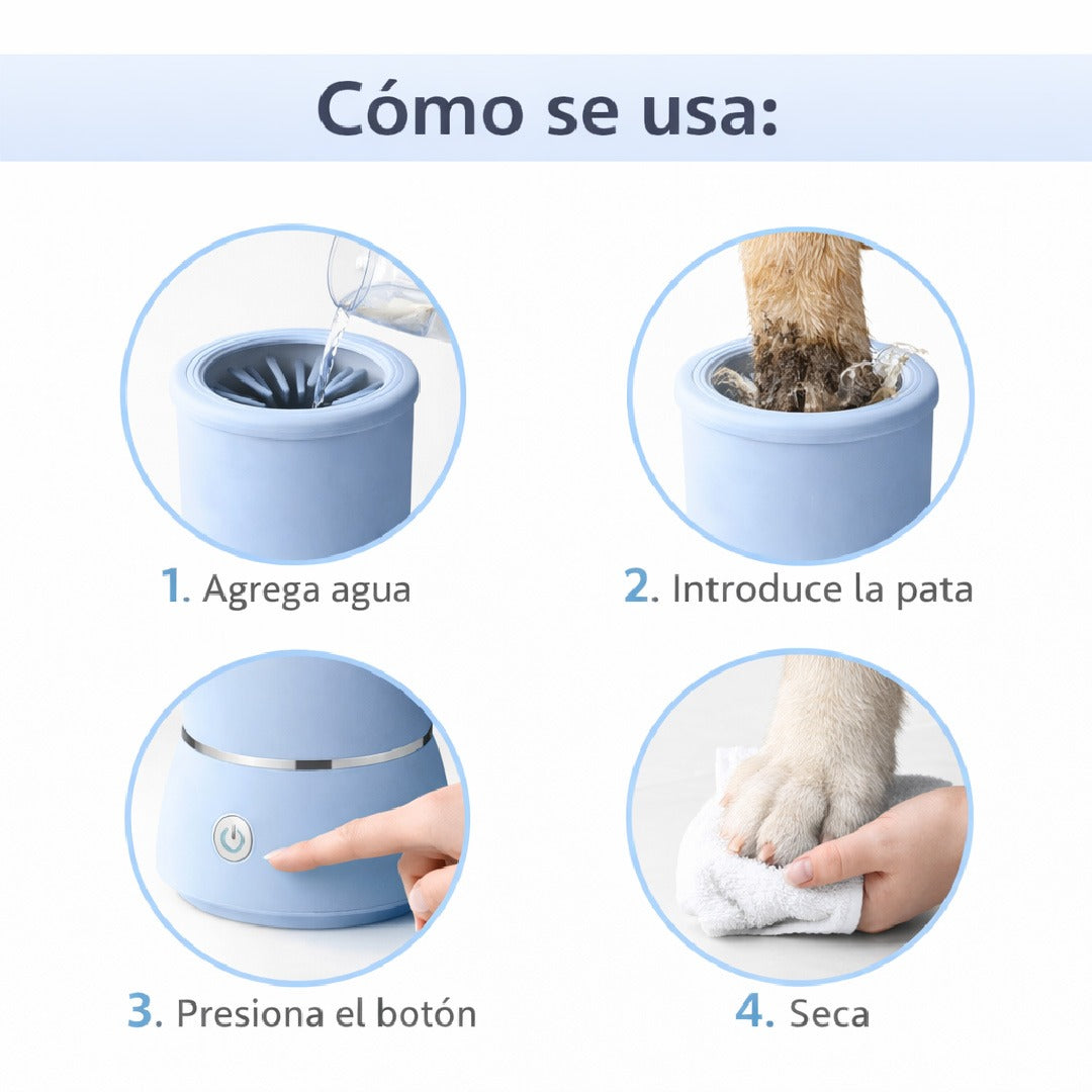 🐾✨ Limpiador Automático Eléctrico de Patas