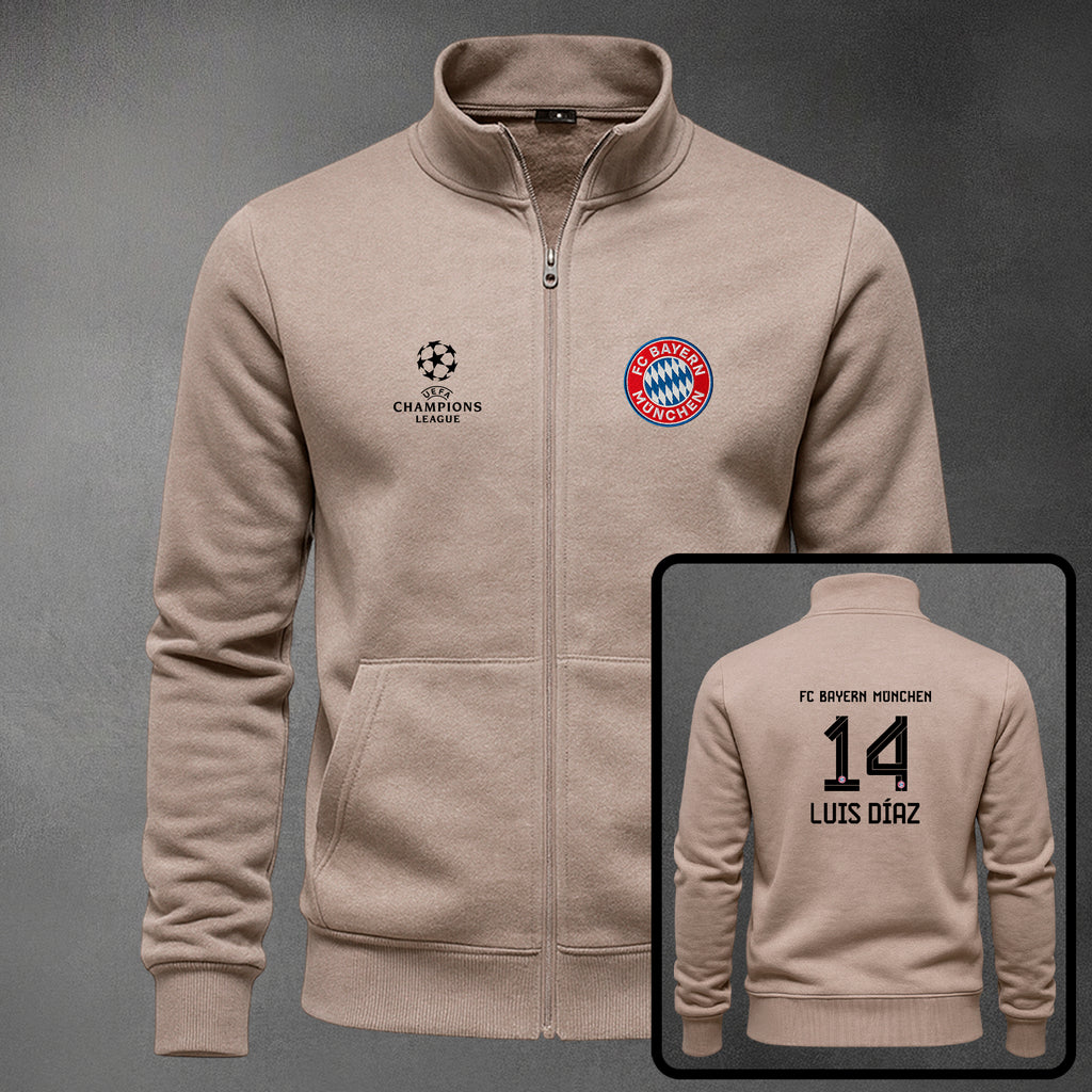 🔴⚪🔥 Buzo Cuello Alto Bayern Múnich Bordado