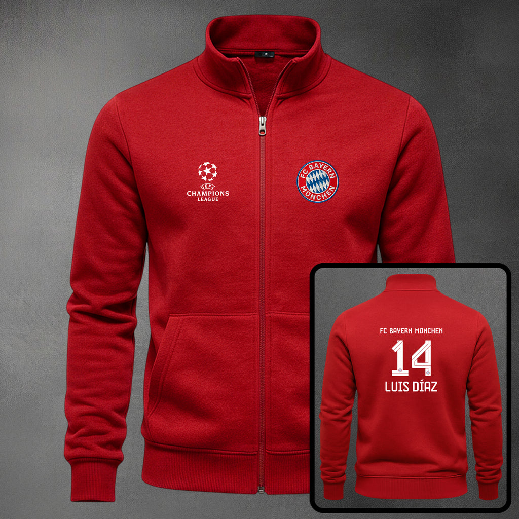 🔴⚪🔥 Buzo Cuello Alto Bayern Múnich Bordado