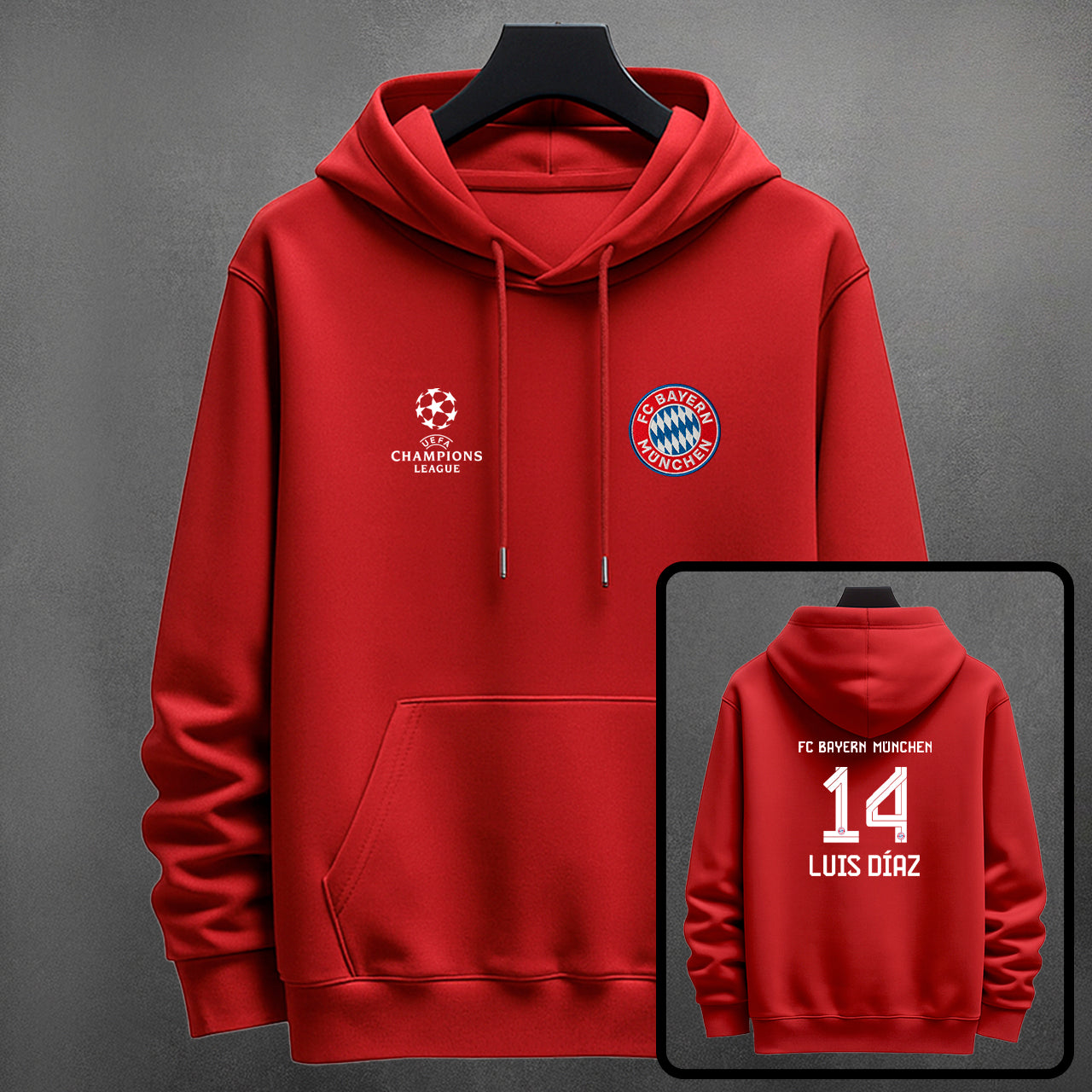 🔴⚪🔥 Buzo Bayern Múnich Bordado