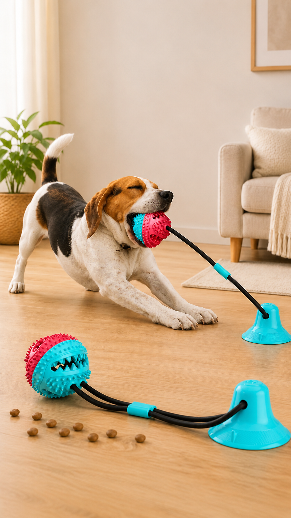 🐾🪢 Juguete Interactivo de Mordida con Cuerda
