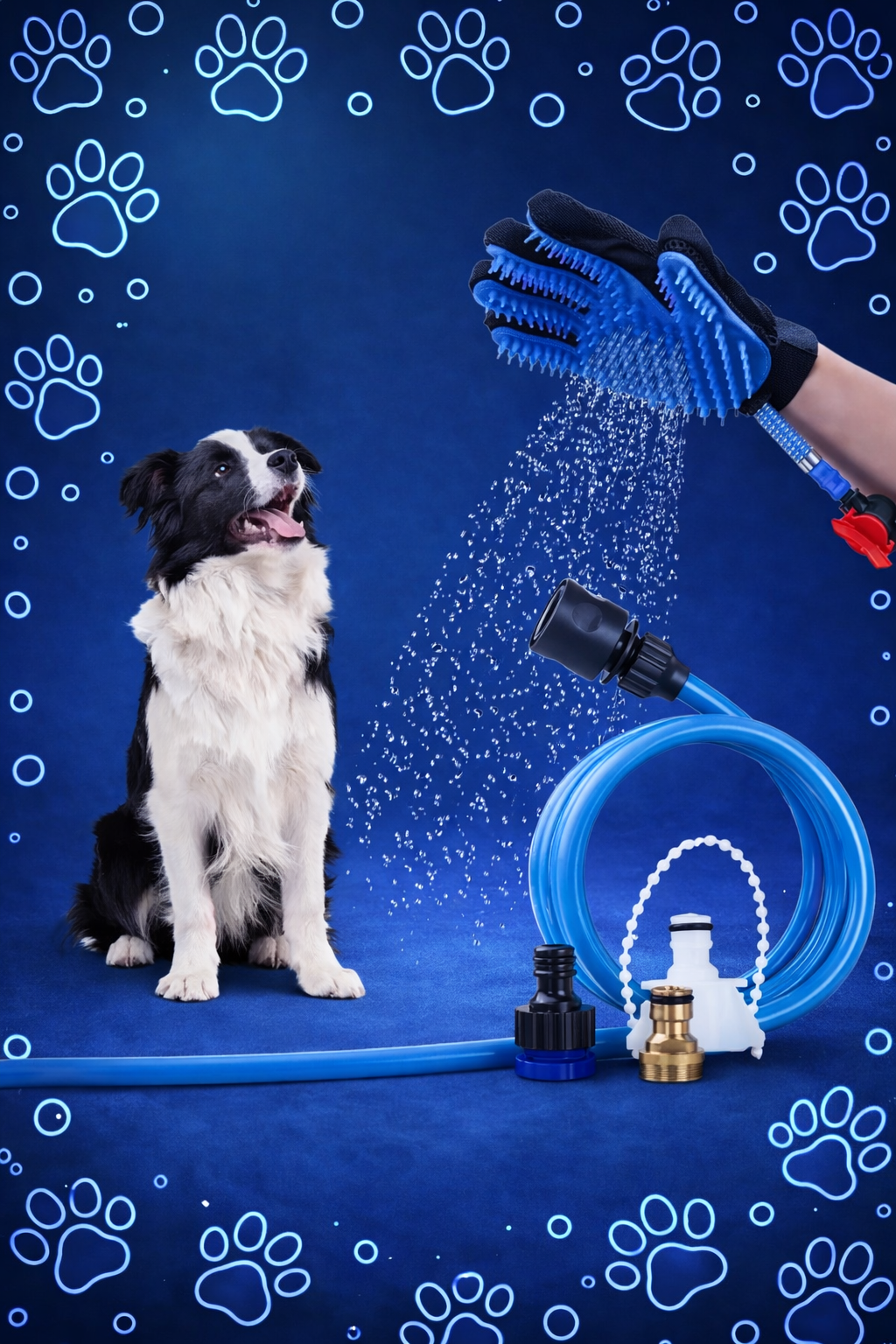 Guante Cepillo para Mascotas con Rociador – PetNova 🐾