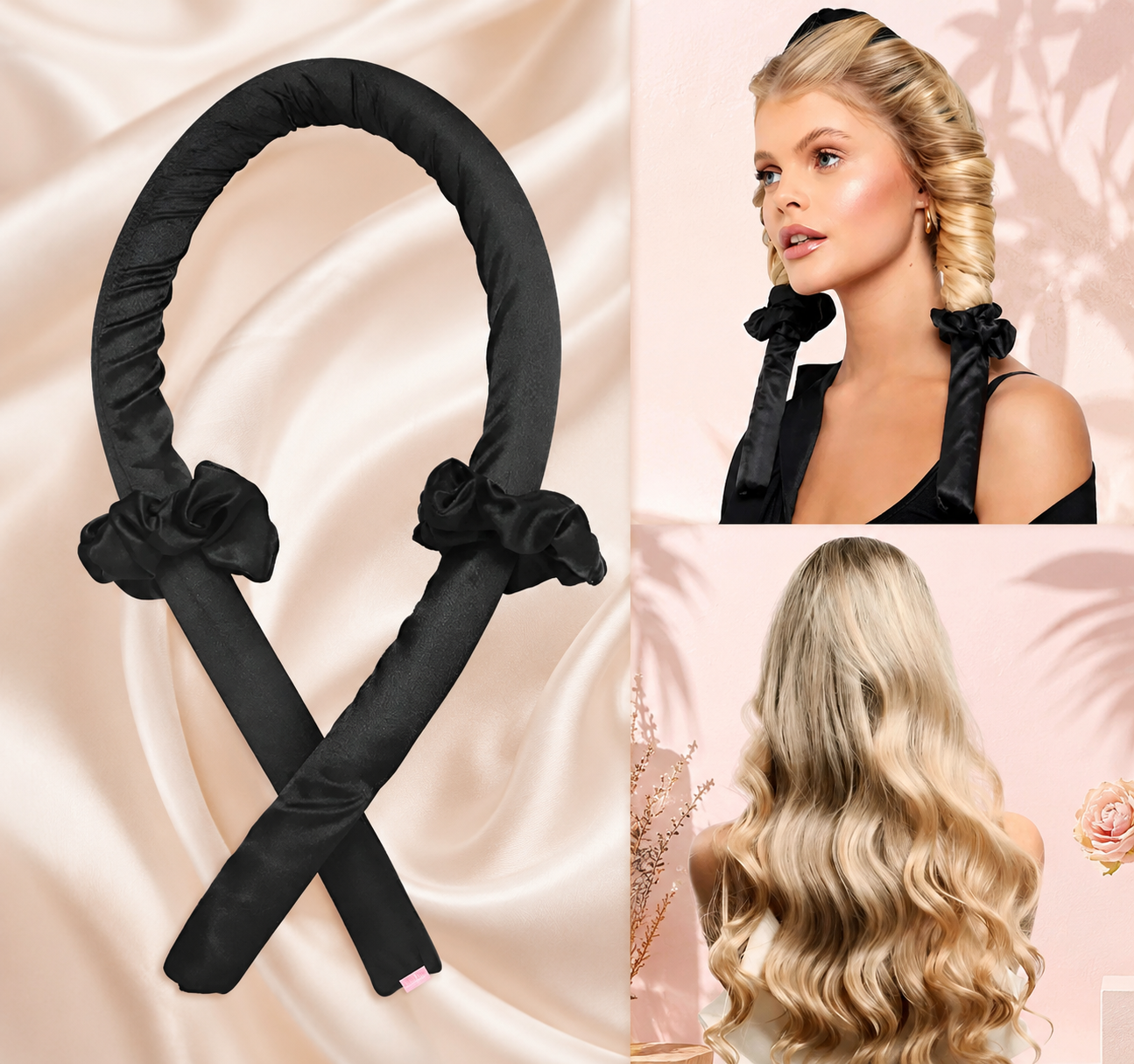 Kit Ondas Sin Calor de Satín – Rizador para Cabello
