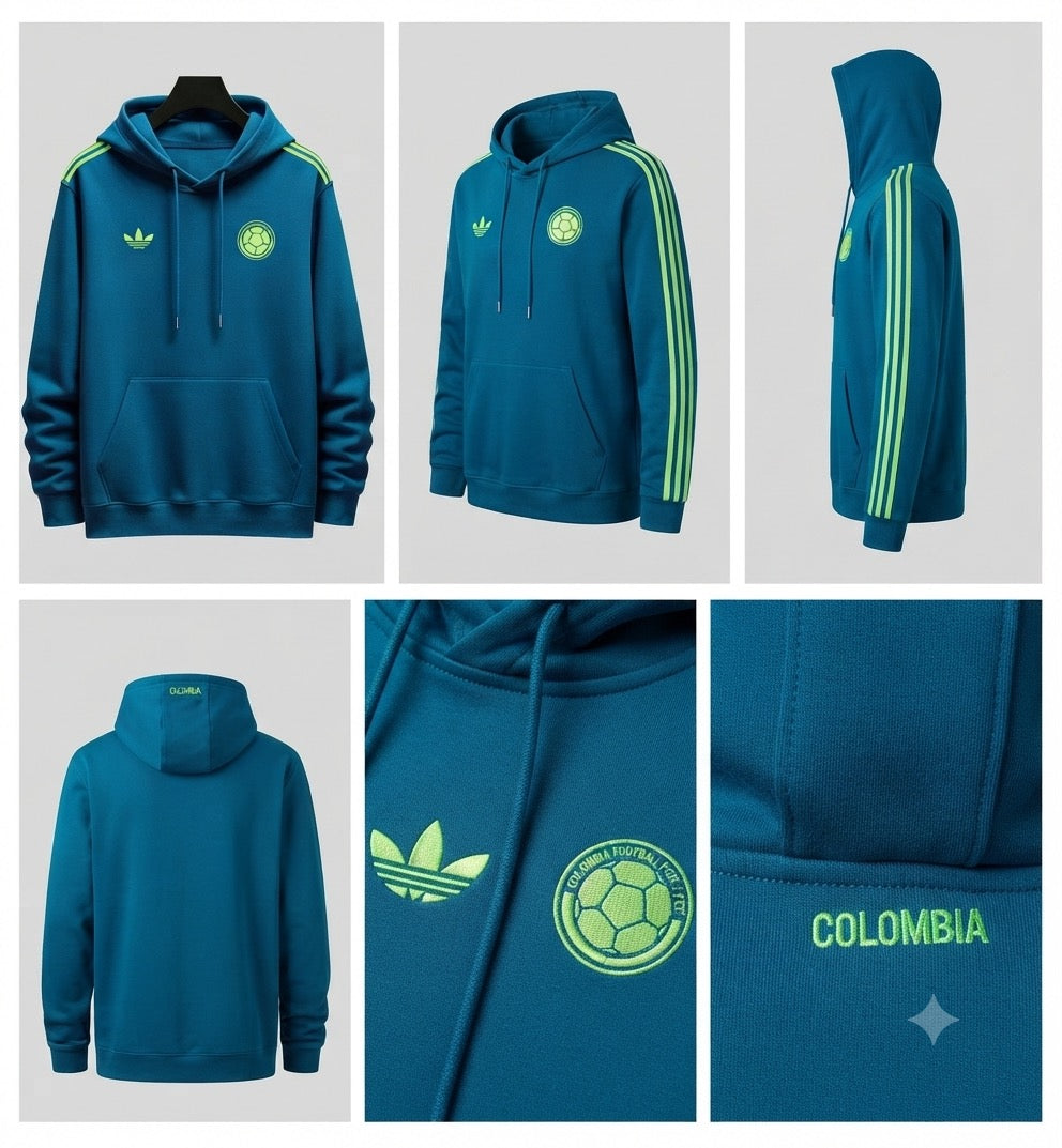 🇨🇴🔥 Buzo Colombia Azul Petróleo