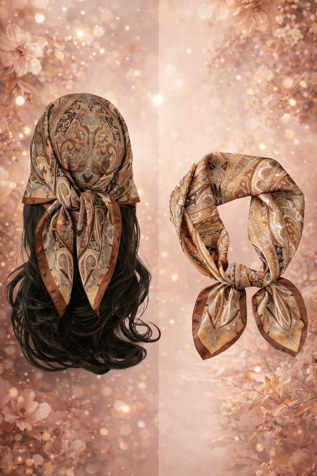 Pañuelo Bohemio de Seda – Elegancia que Transforma tu Look