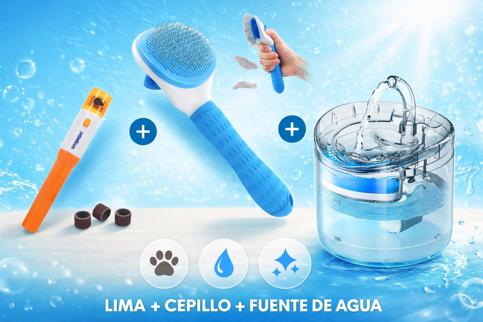 Súper Combo Lima + Cepillo y Fuente